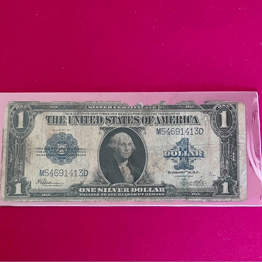 Rare 1923 “Horse Blanket” Silver Certificate!